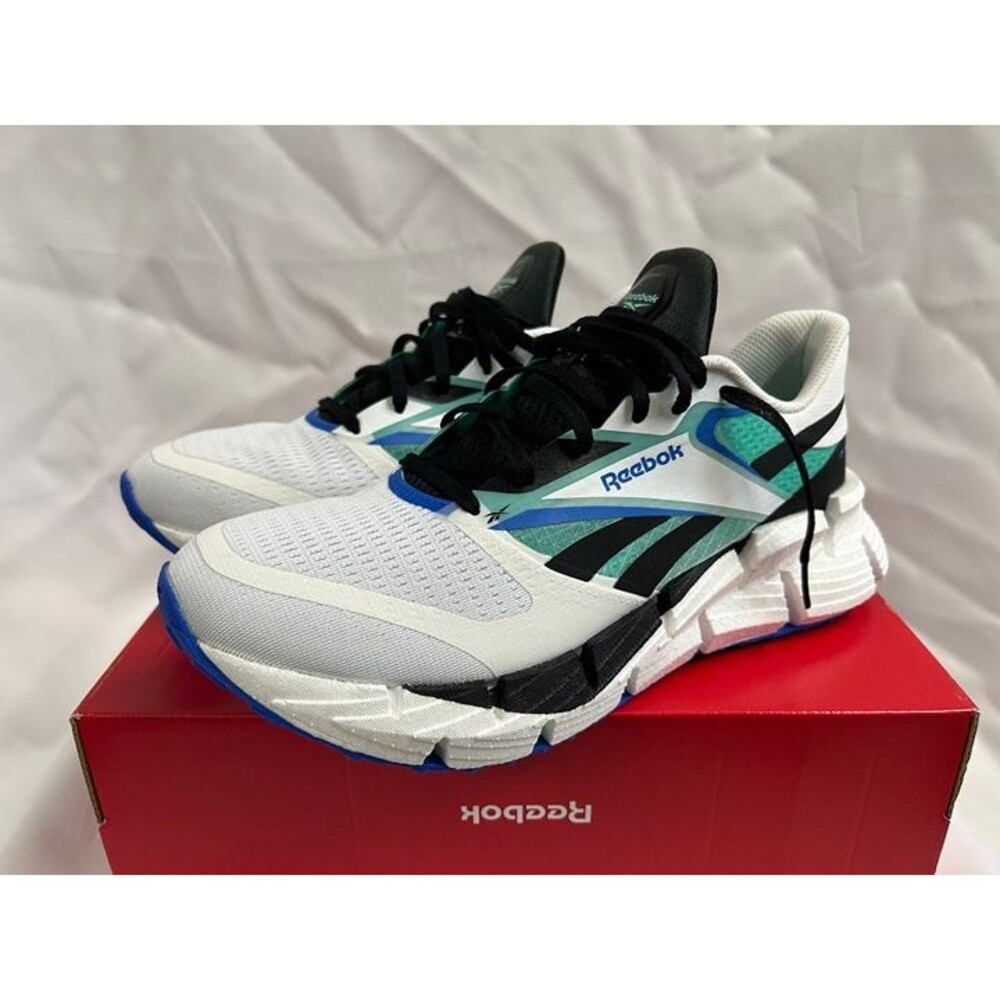 Reebok Floatzig 1 Running Shoes US Men Size 9.5 White/Black/Cyber Mint 100206594
